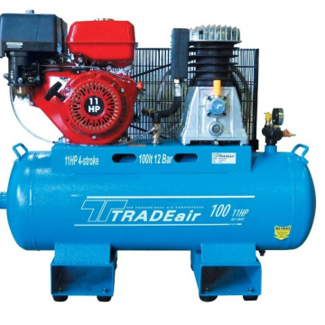 100L AIR COMPRESSOR 11HP 4 STROKE PETROL ENGINE